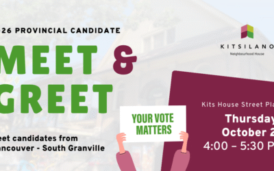 Meet your local Vancouver–South Granville candidates at Kits House — October 22!